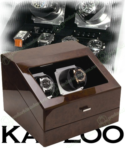 KadLoo Challenge two wood Шкатулка для подзавода 2-х часов